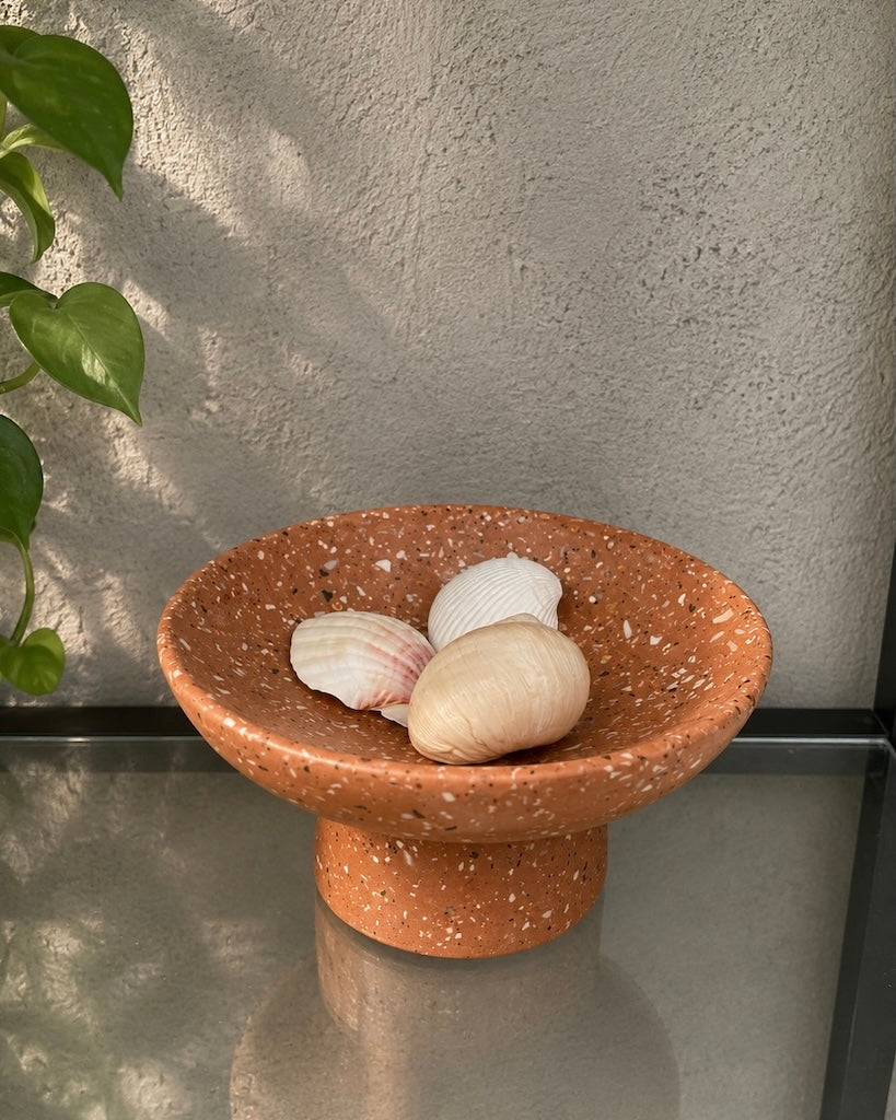 Classic decorative tray in gray marble