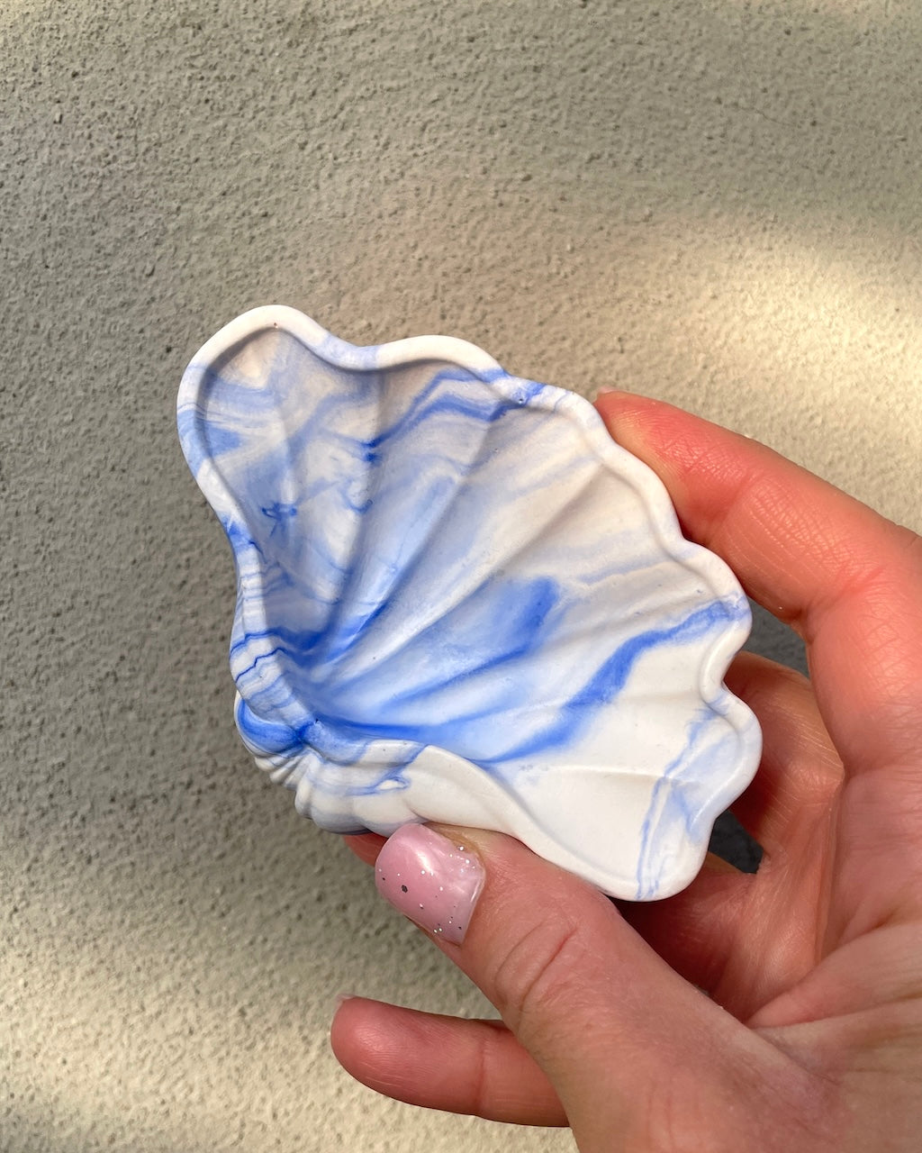 Little Amy seashell - Blue marble