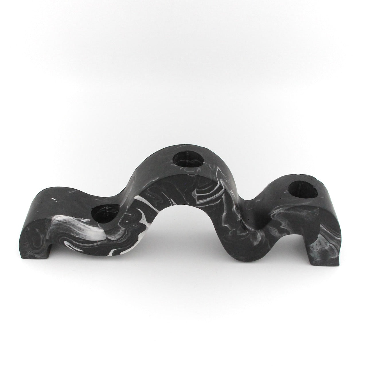 Vågljusstake - Höstterrazzo