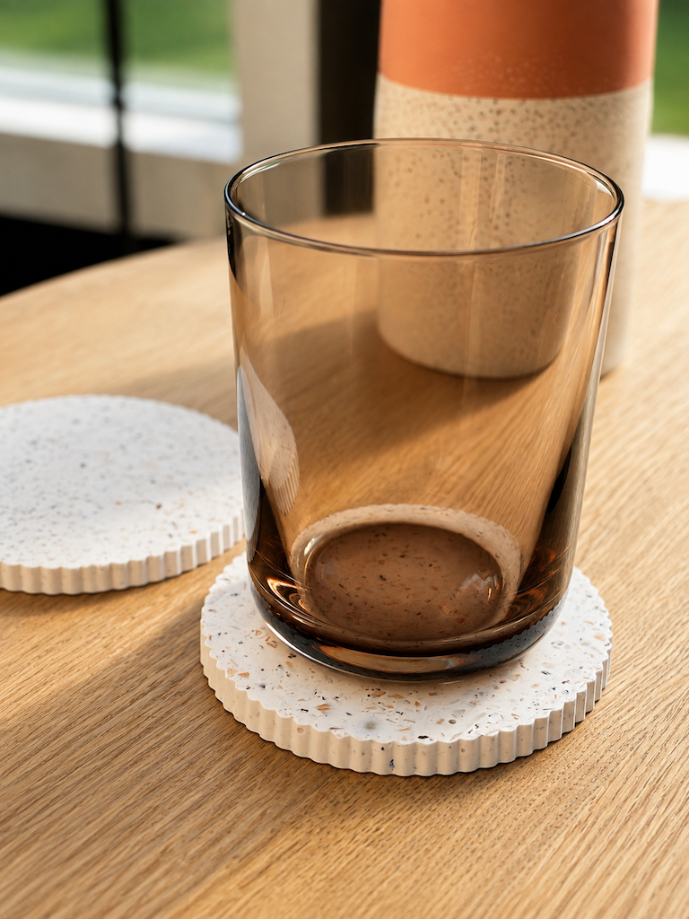 Coasters - Crushed seashells from Rømø