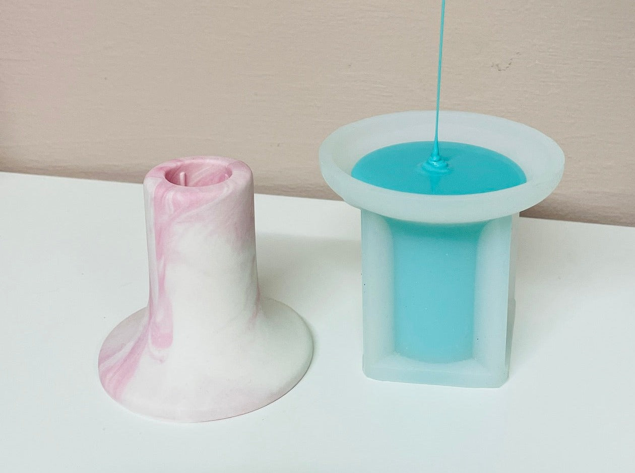 Silikoneform - Høj Lysestage