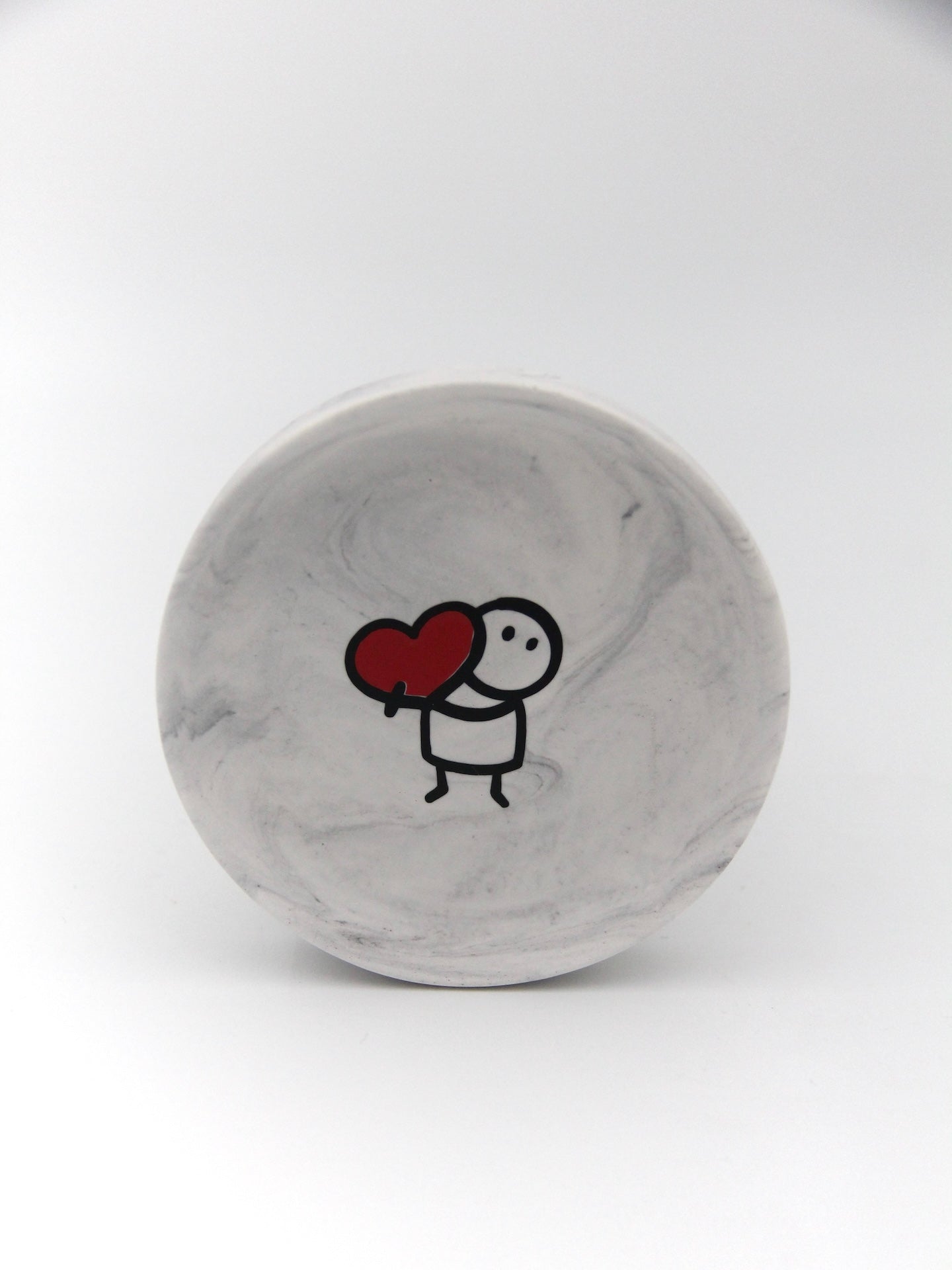 Classic decorative tray in gray marble