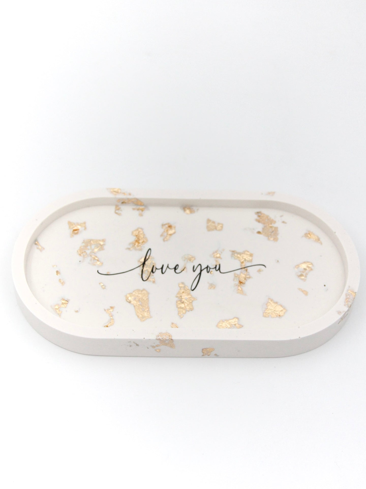 Classic decorative tray in gray marble
