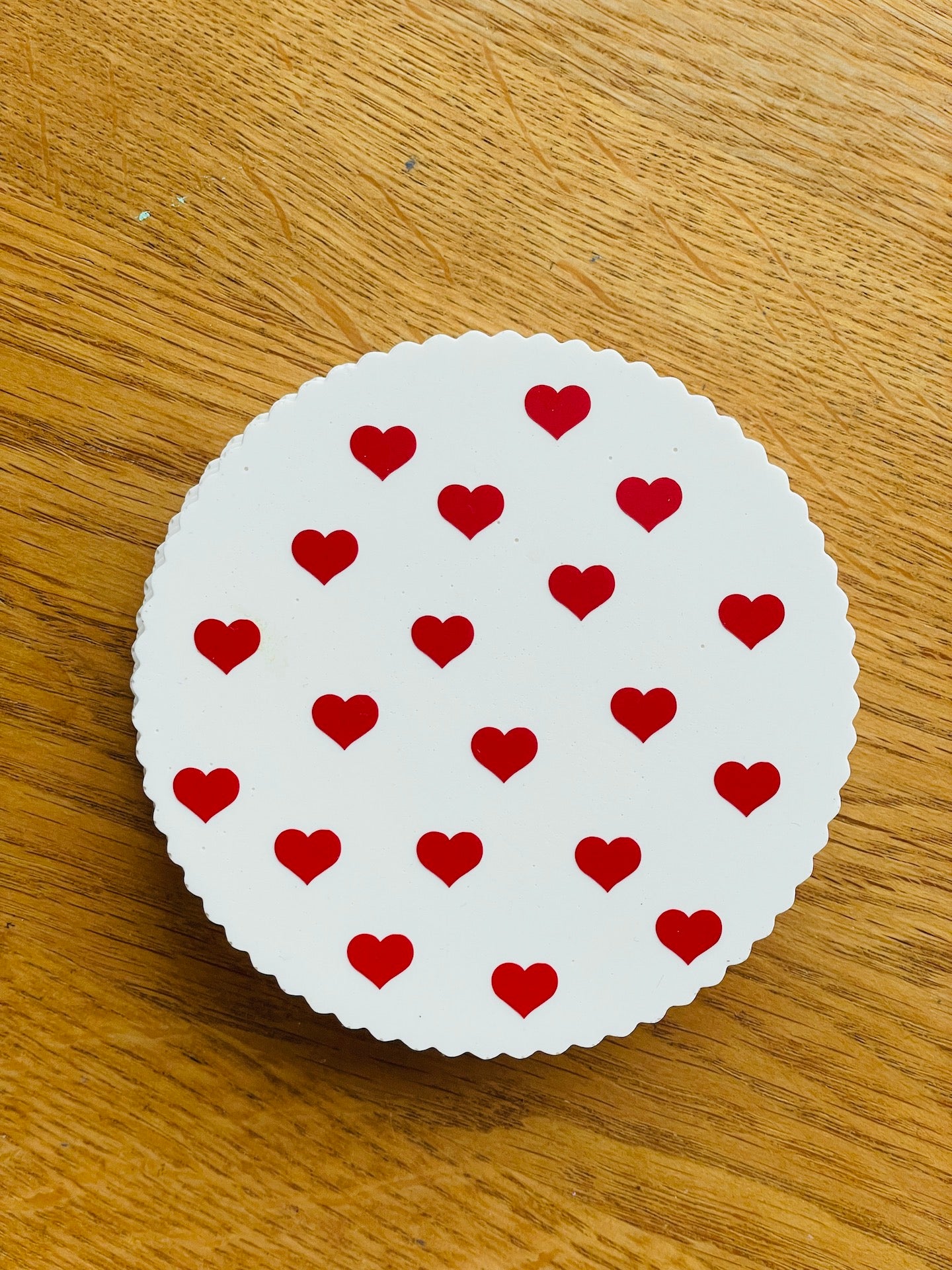 Bordskåner - Med hjerter