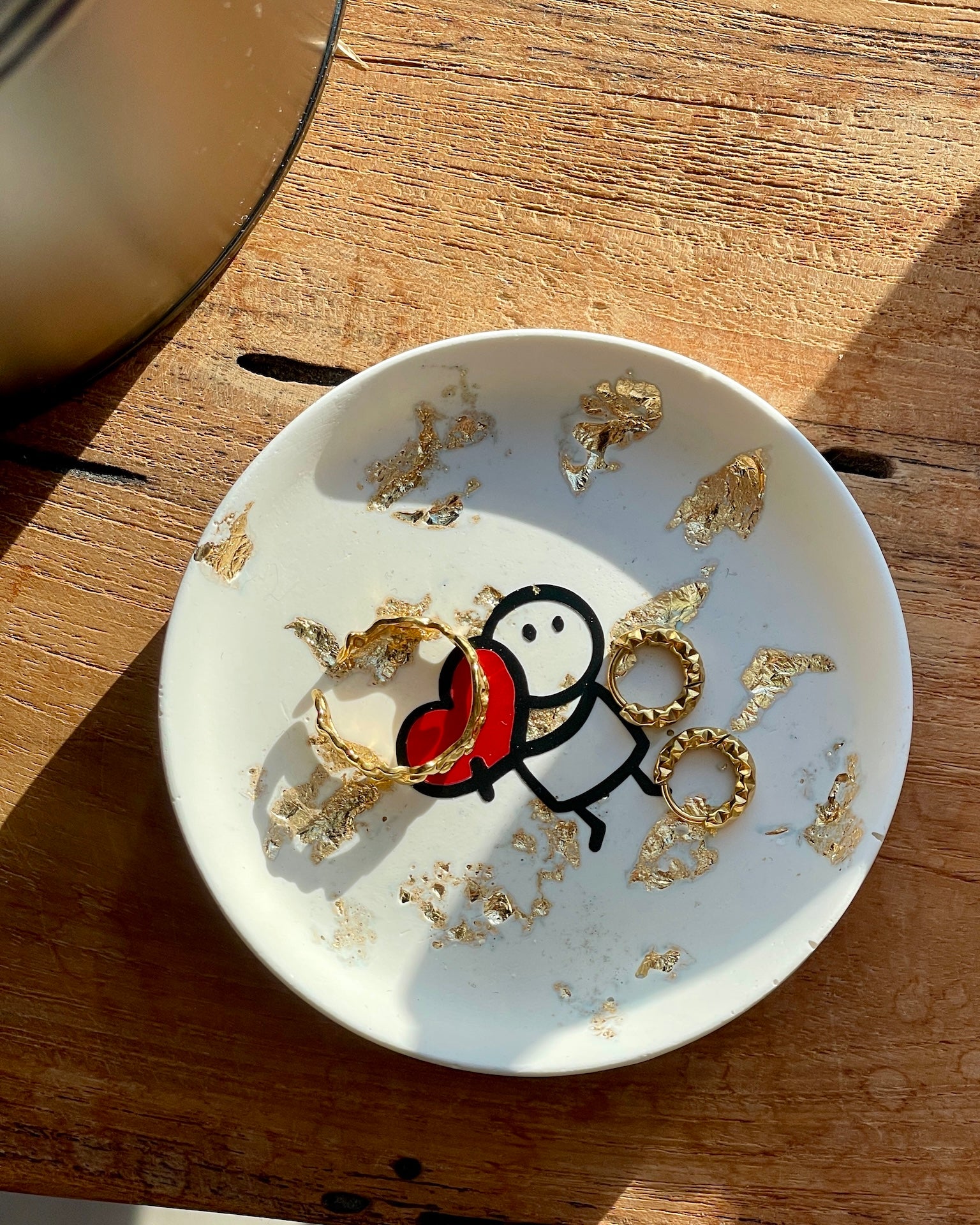 Classic decorative tray in gray marble