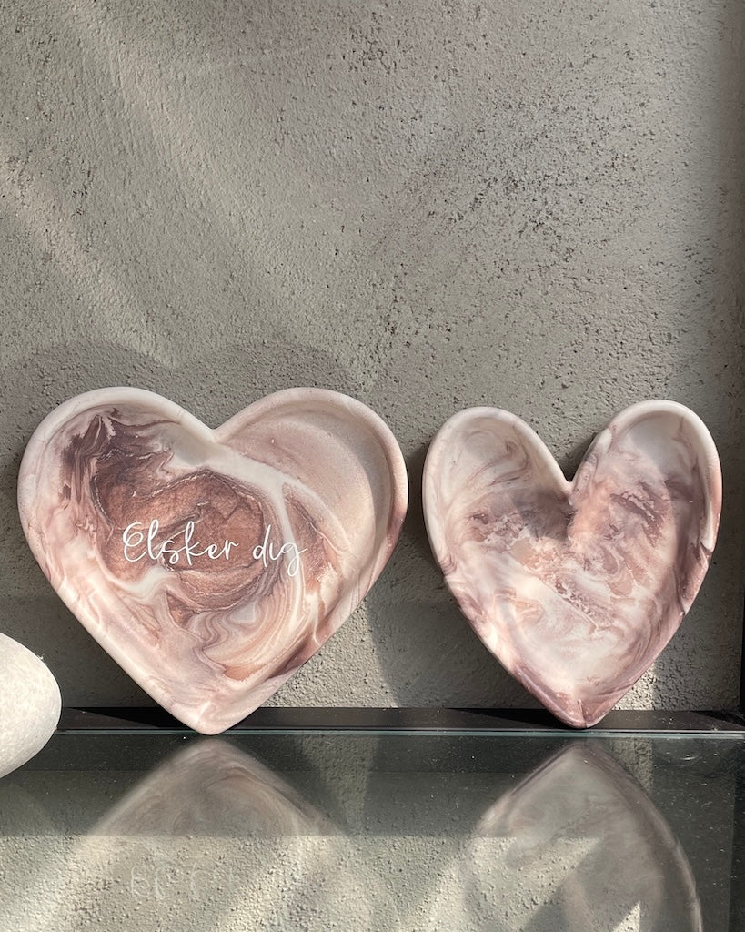 Classic decorative tray in gray marble