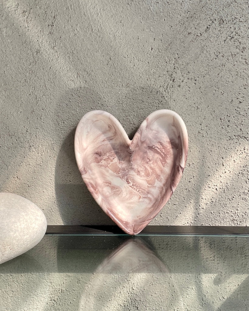 Classic decorative tray in gray marble