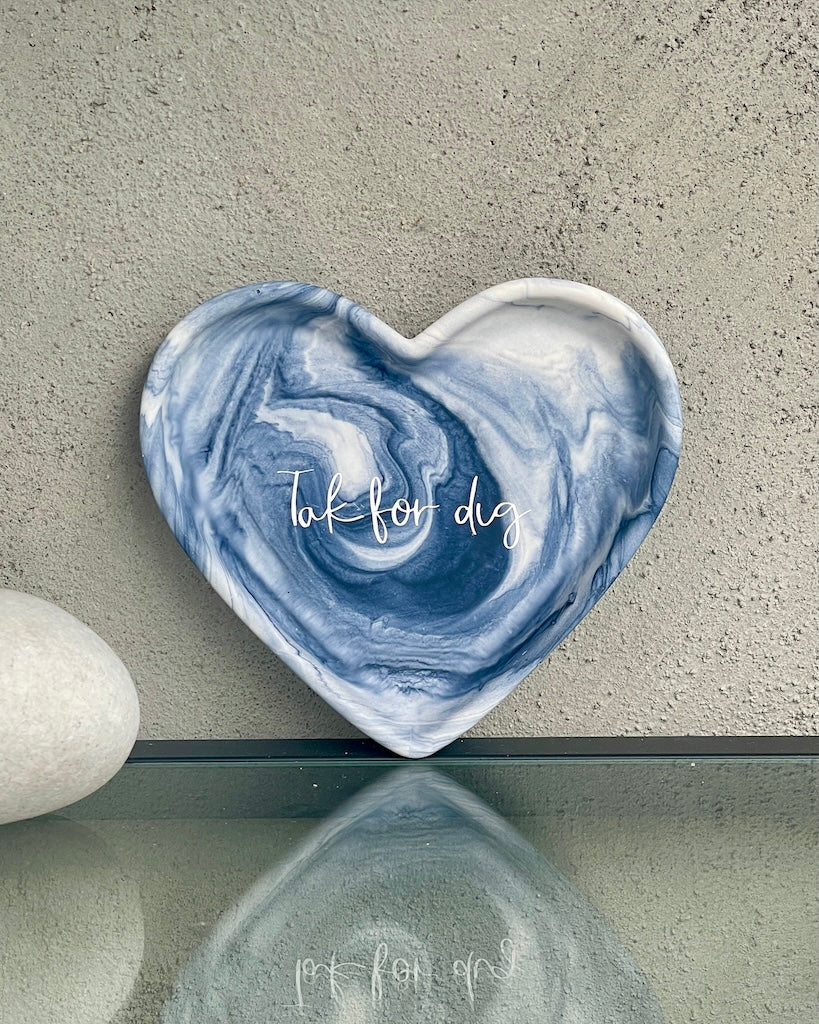 Classic decorative tray in gray marble
