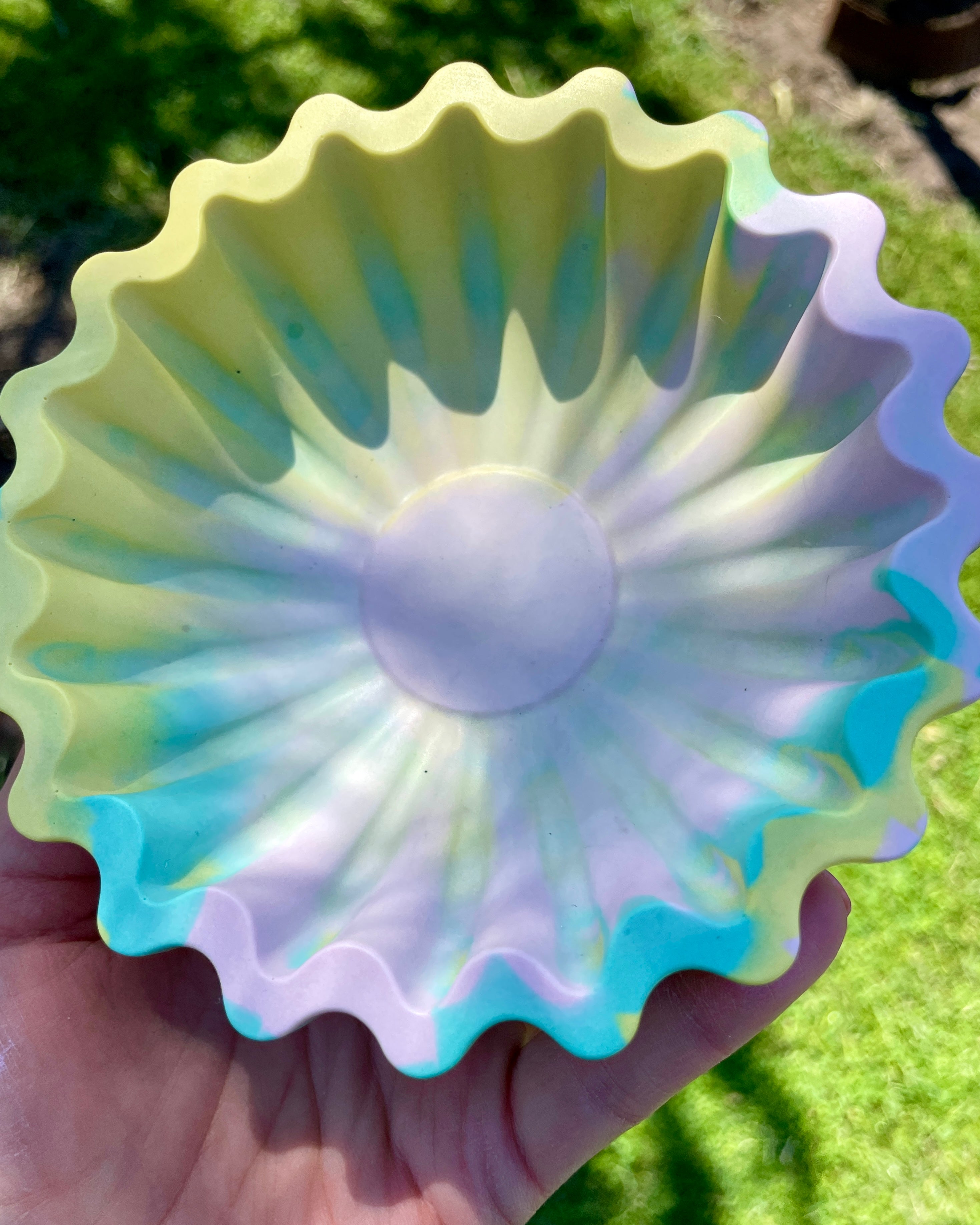 Skål med marmor farver
