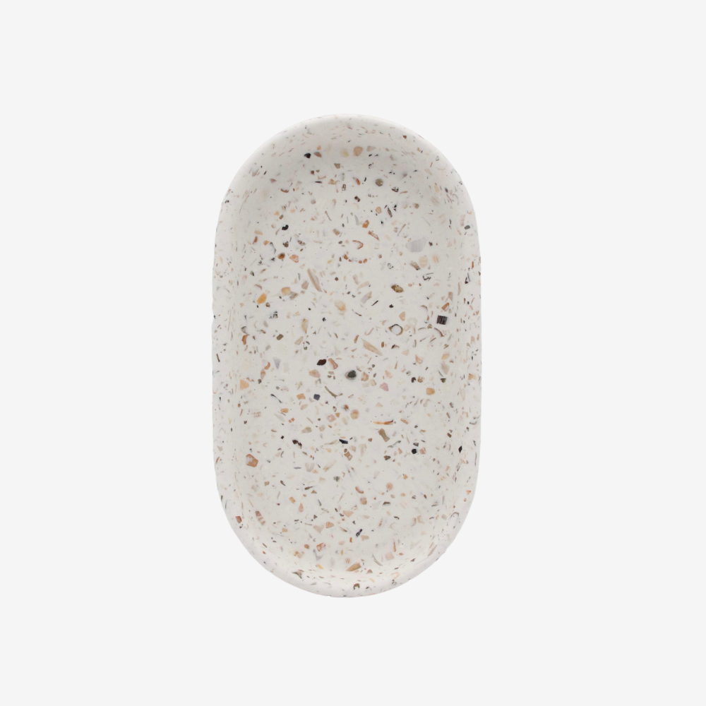 Dekorationsbricka - Grå marmor