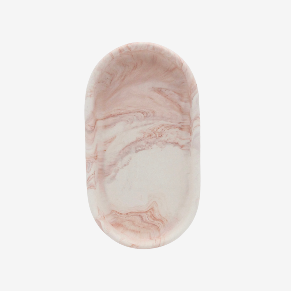 Decoration tray - With terracotta "marble"