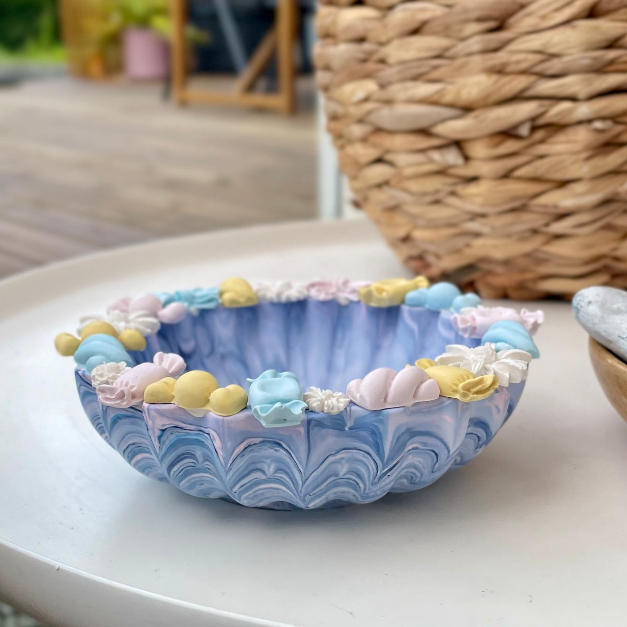 Klassisk bricka - Rostmarmor
