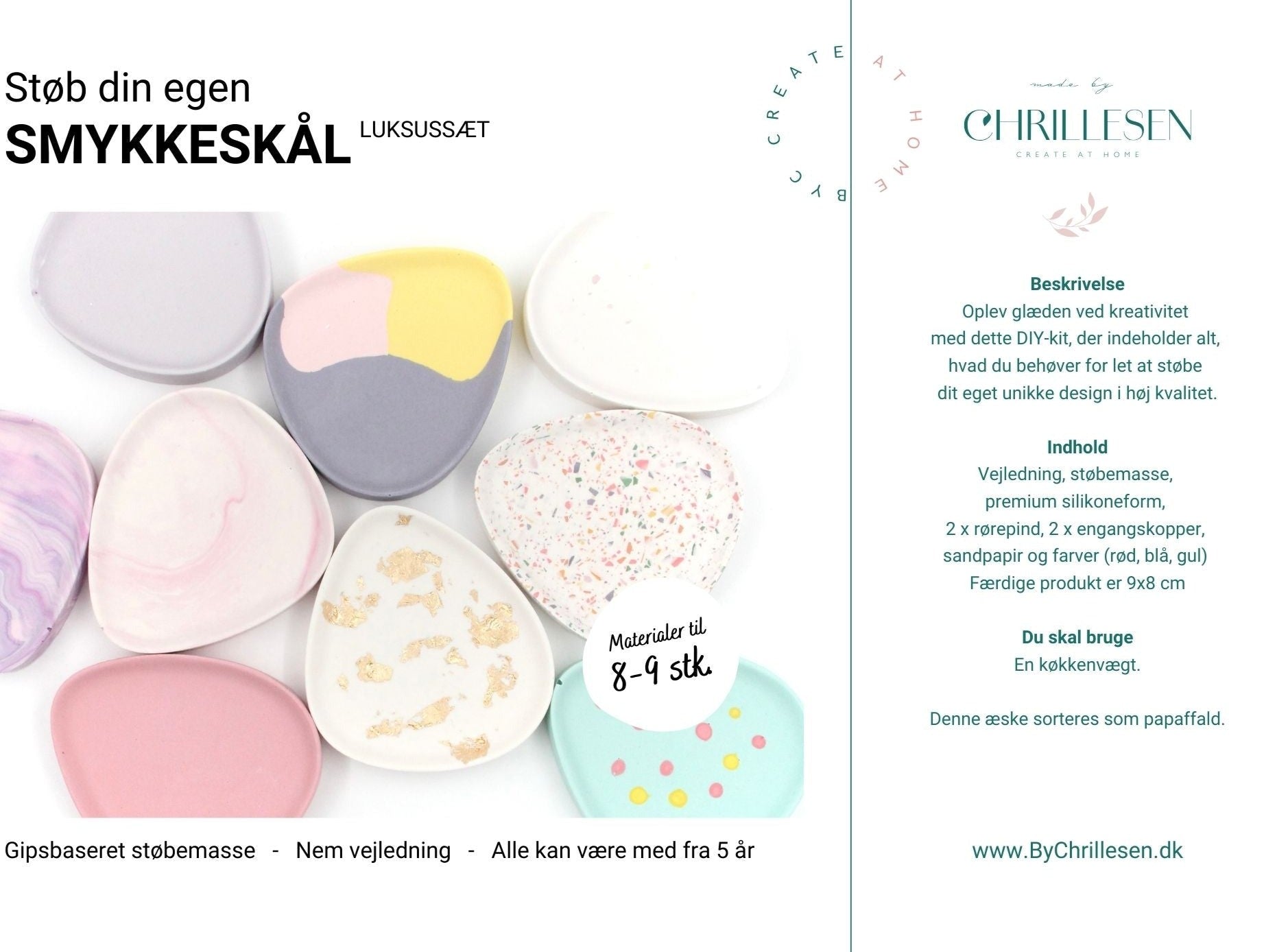 LUKSUS Create at Home Kit - Smykkeskåle