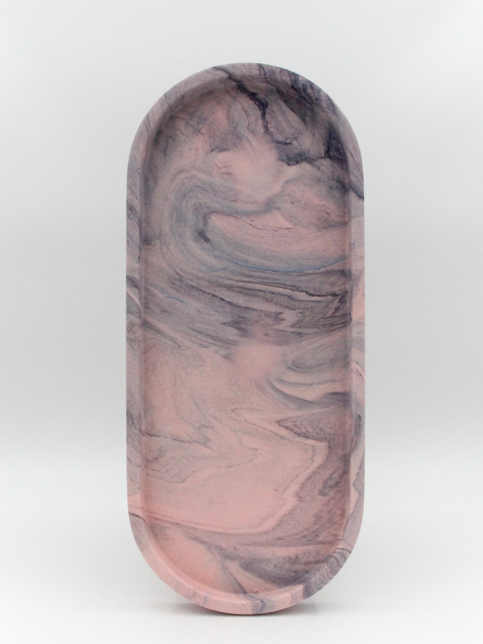 Stor Dekorationsbakke - Swirl pastel