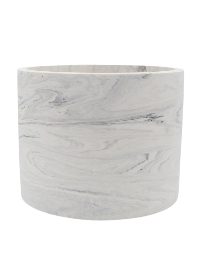 Stor potteskjuler - Grå marmor