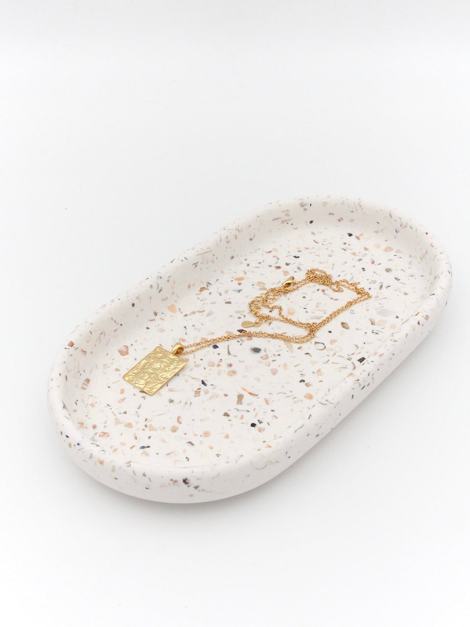 Dekorationsbricka - Grå marmor