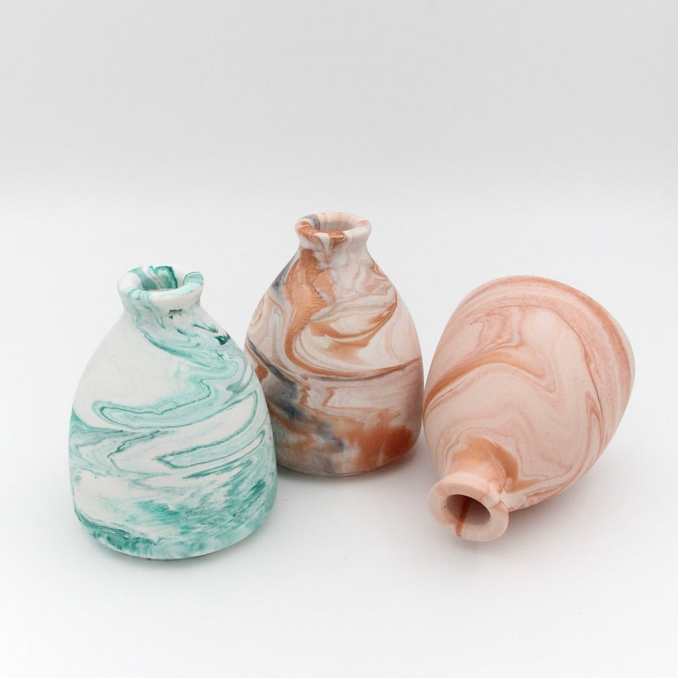 Lille vase - Rust marmor