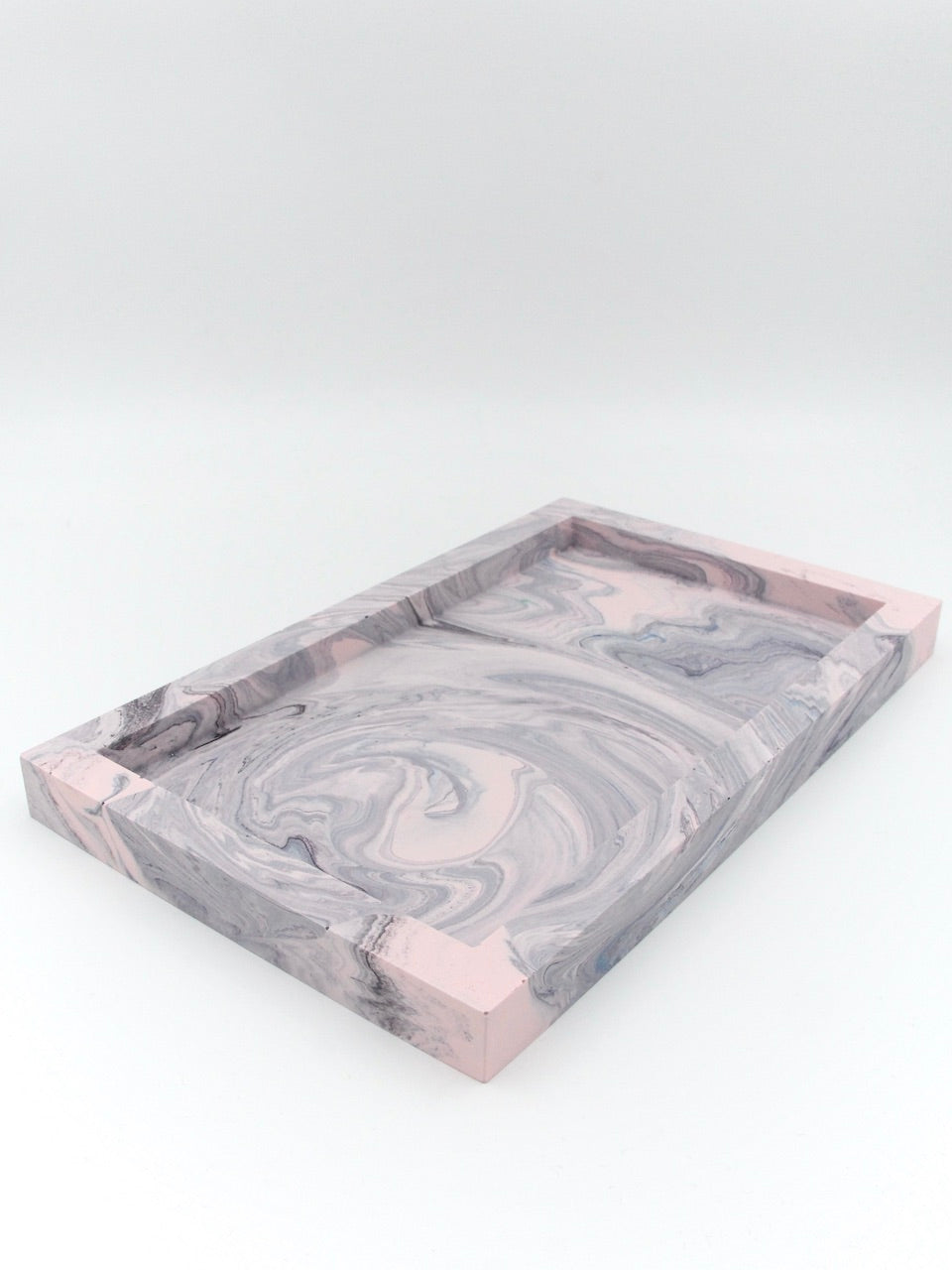 Decoration tray - Pink with gold