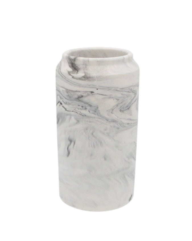 Høj vase - Grå marmor