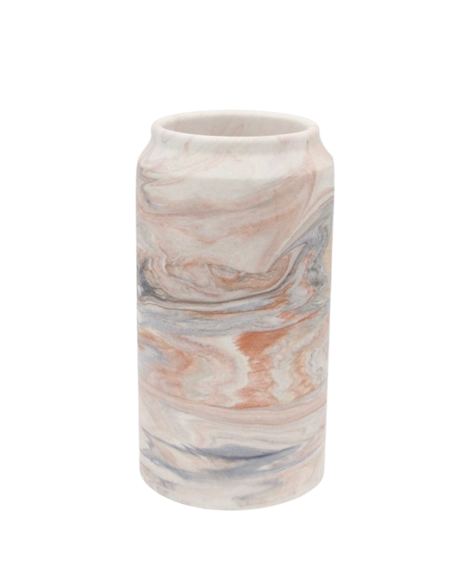Høj vase - Rust marmor