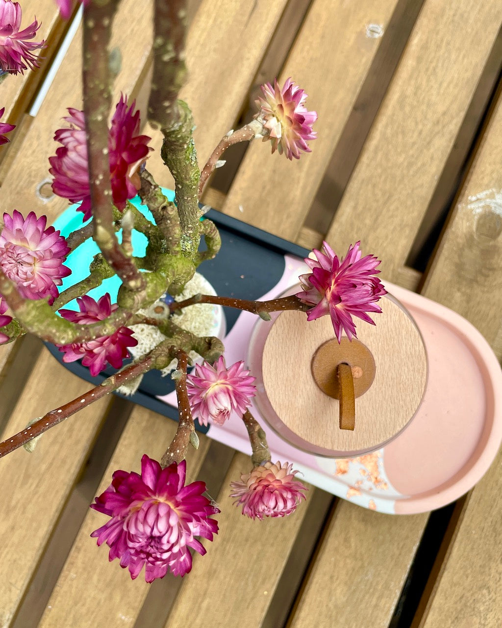 Stor oval bakke - Rosegold
