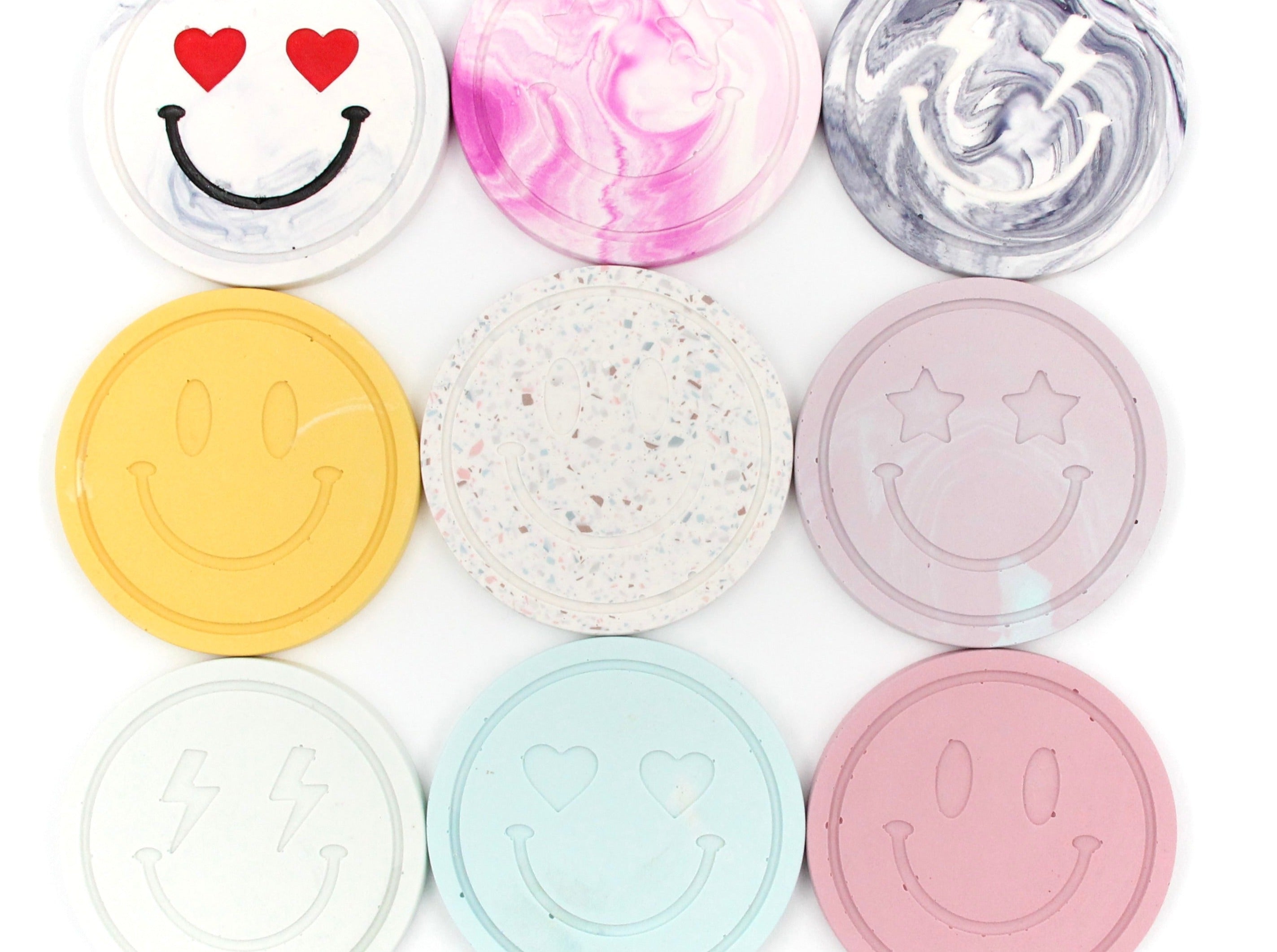 LUXURY Create at Home Kit - Smiley coasters