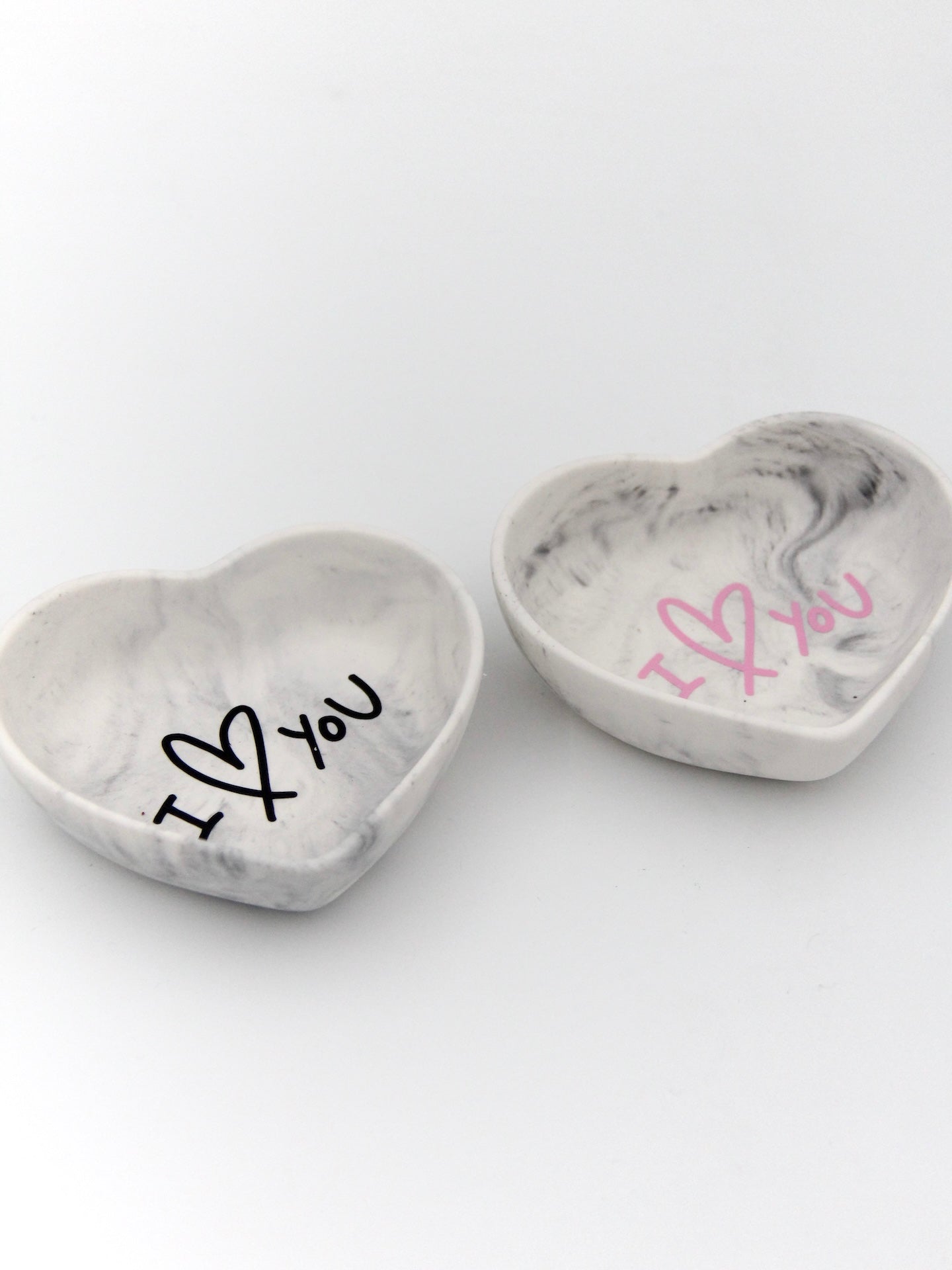 Mini hjerte - Med sort tekst