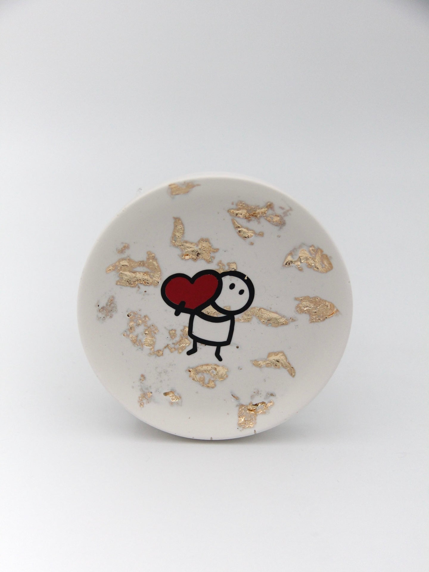 Classic decorative tray in gray marble