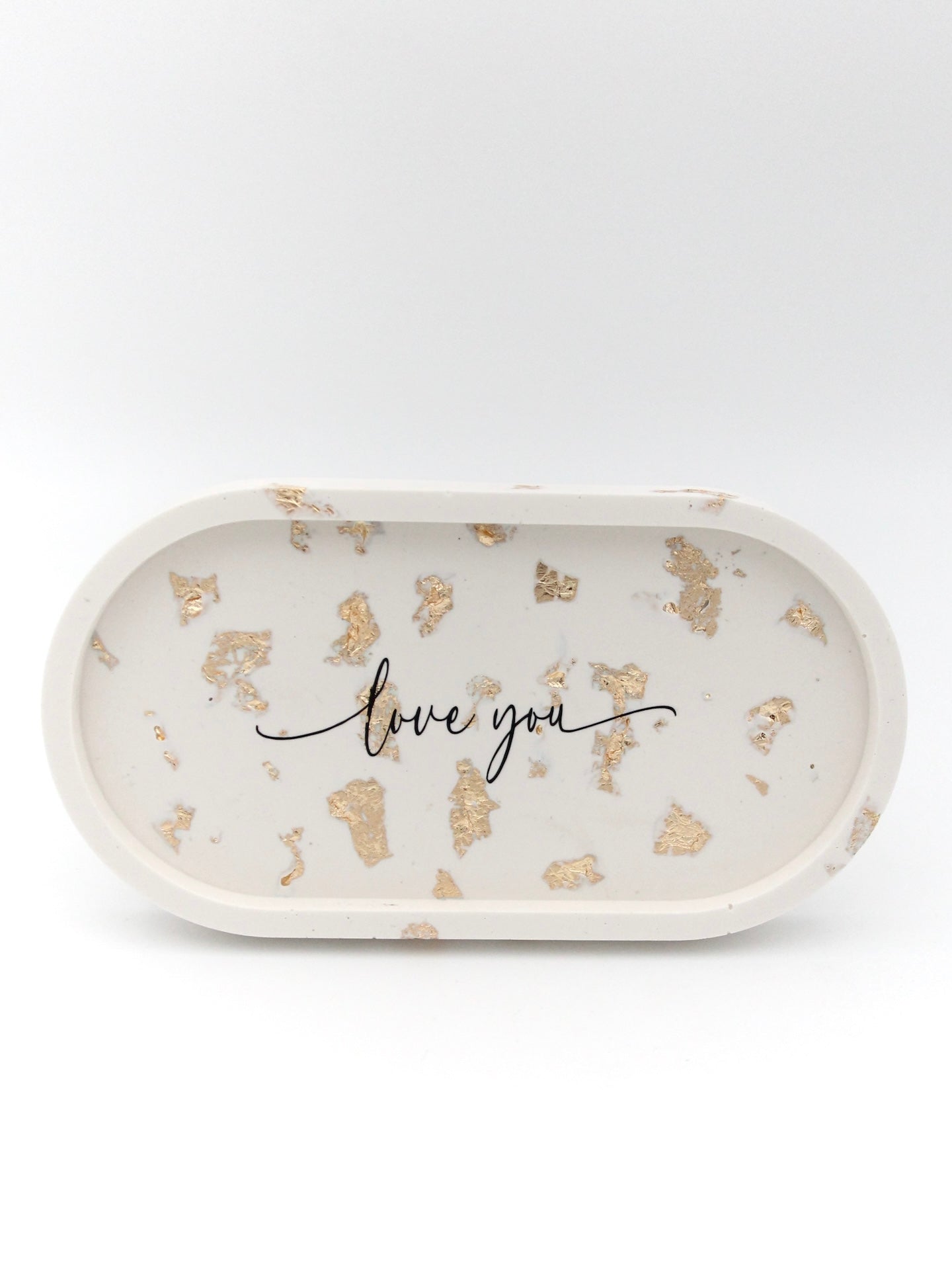 Classic decorative tray in gray marble