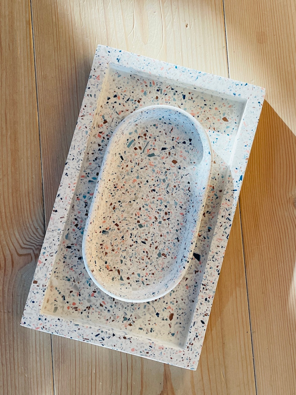 Sia dekorationsbakke - Terrazzo Hav