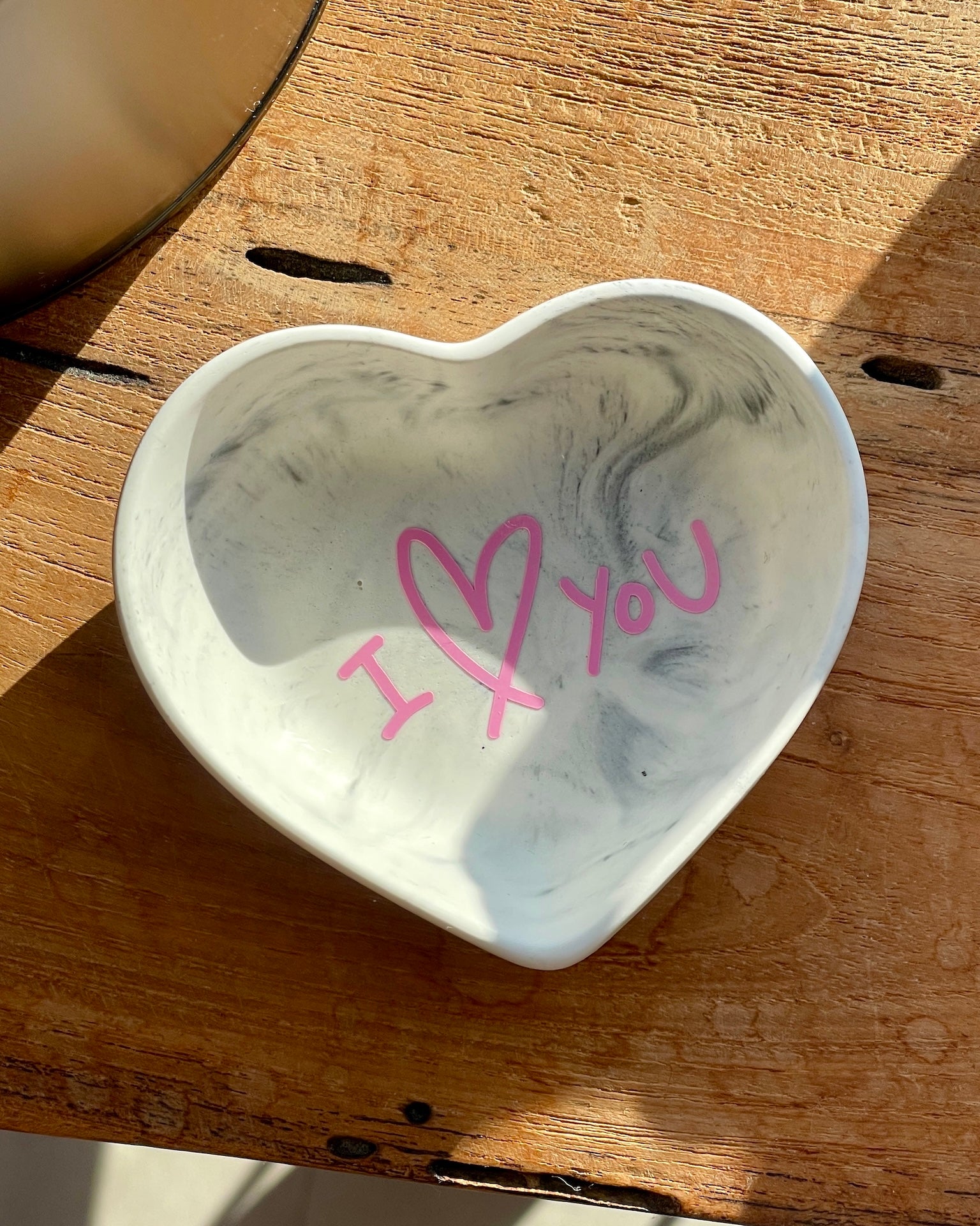 Classic decorative tray in gray marble