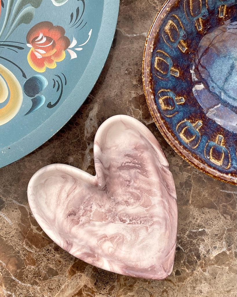 Classic decorative tray in gray marble