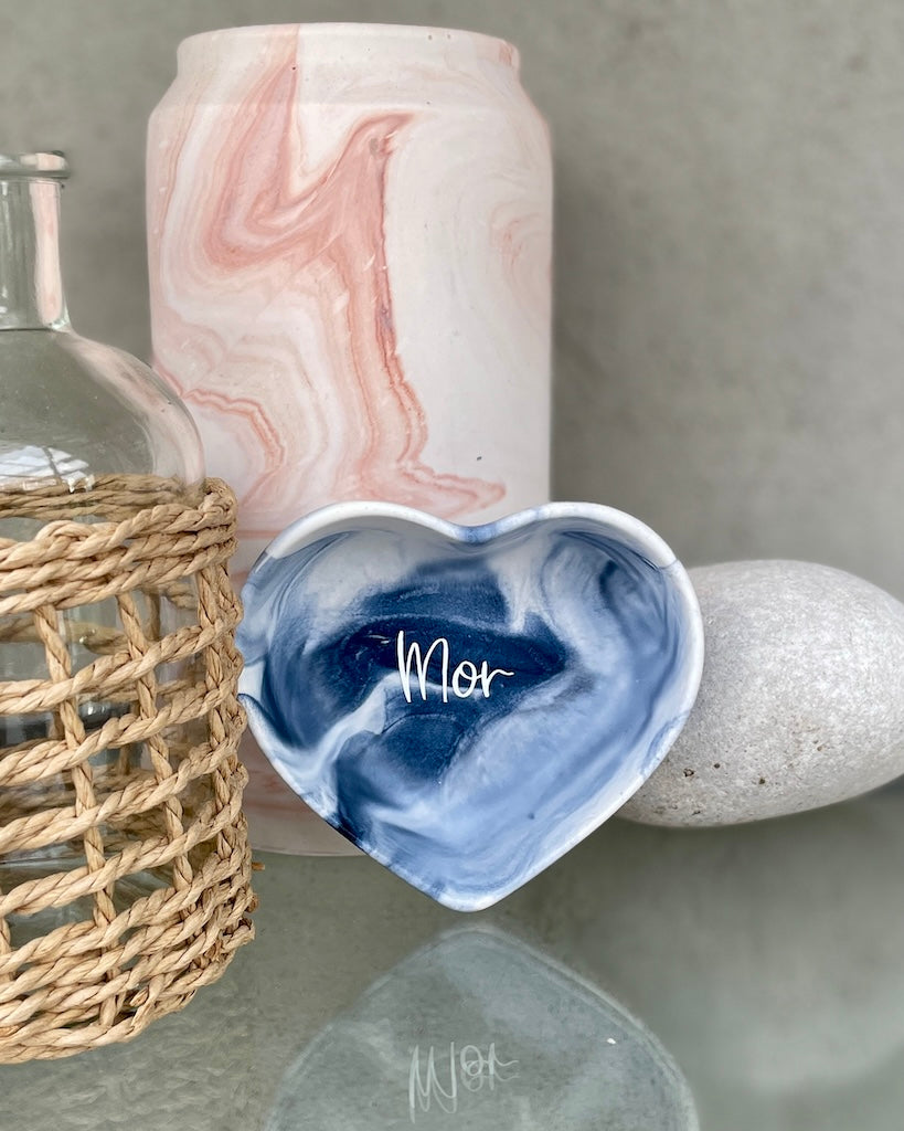 Jar with lid - Swirl pastel