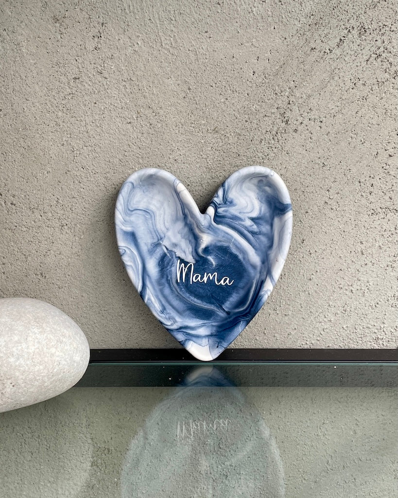 Classic decorative tray in gray marble
