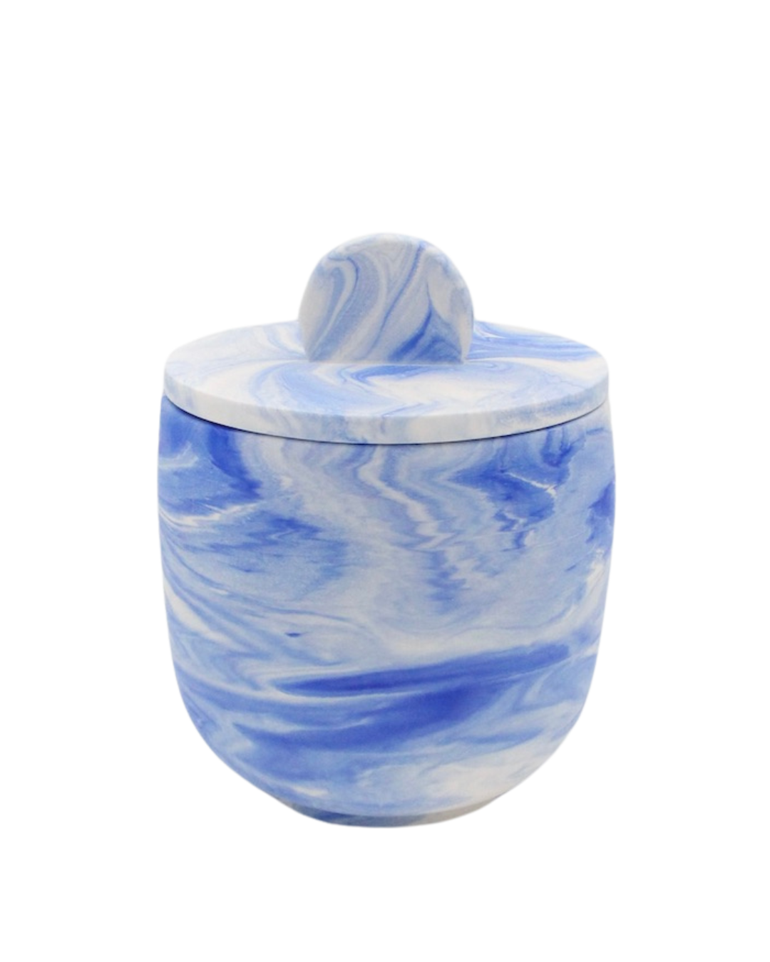 Jar with lid - Swirl pastel