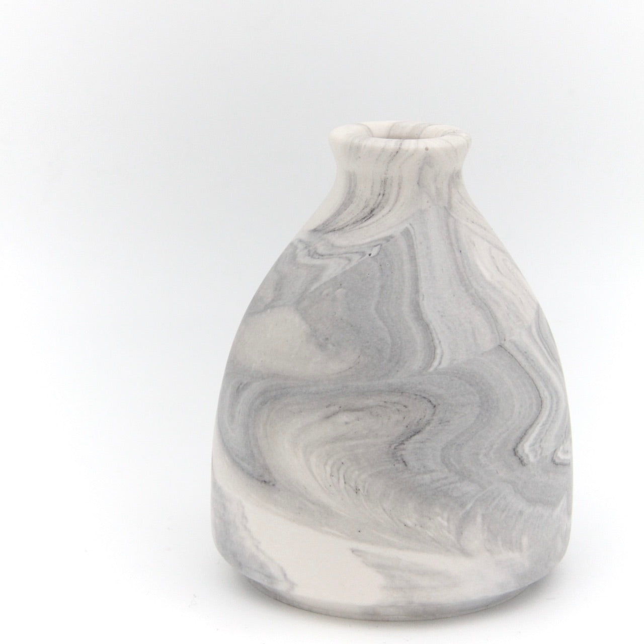 Lille vase - Grå marmor