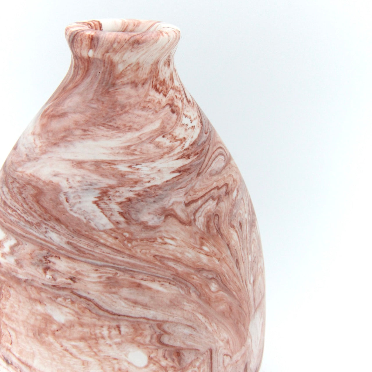 Lille vase - Terracotta marmor
