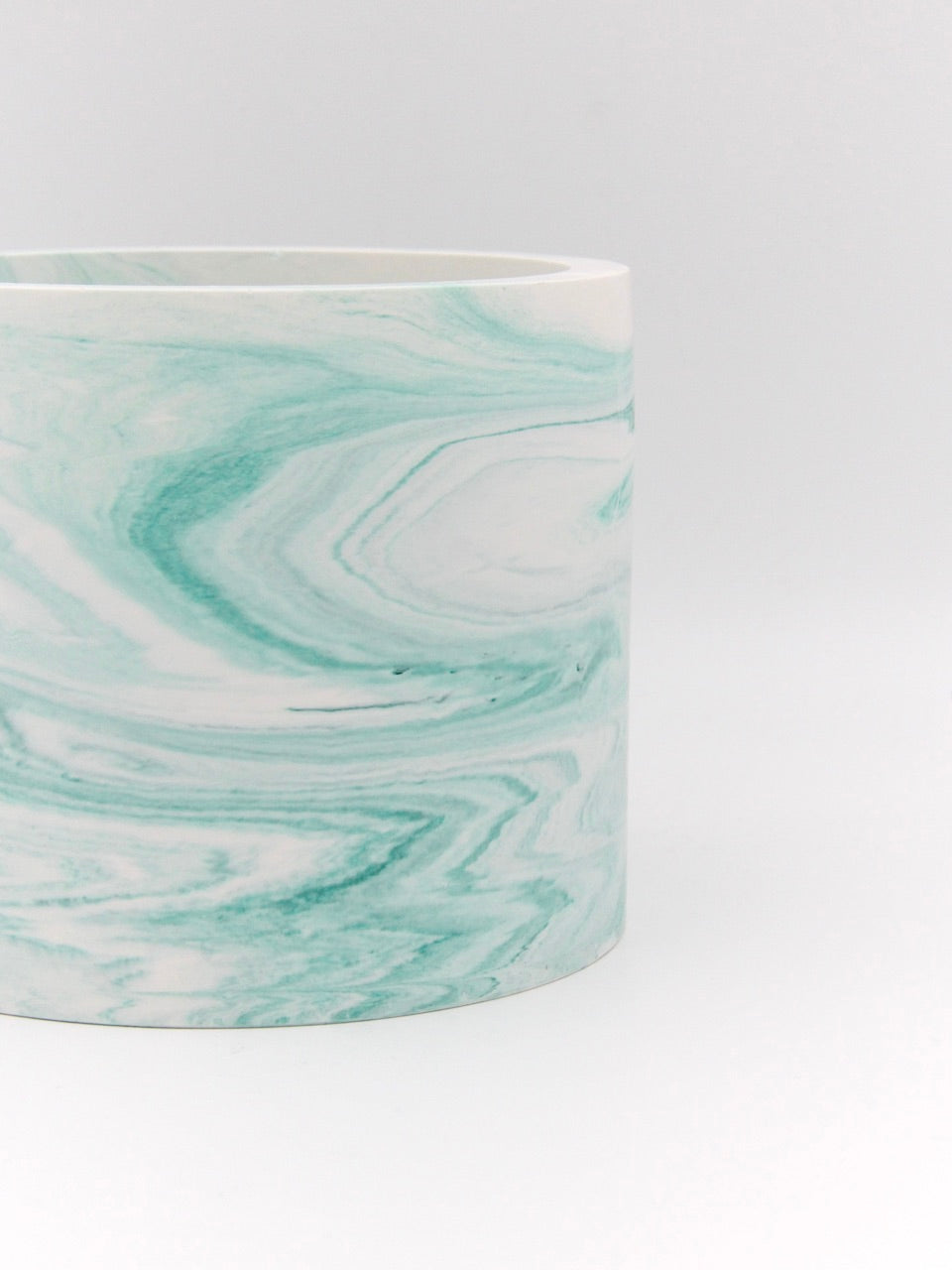 Medium Pot hudar - Grön marmor