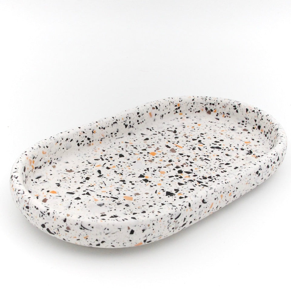 Decoration tray - With terrazzo