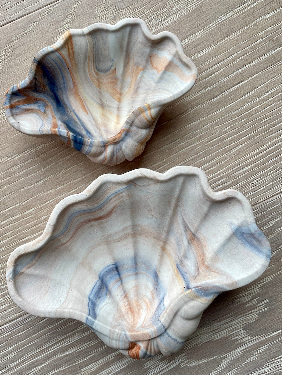 Amy seashell - Rust marble 