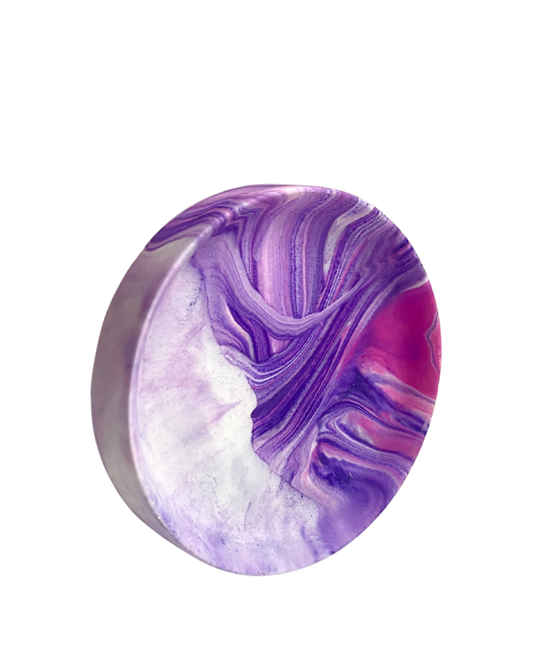Jewelery bowl - Pink and purple marble