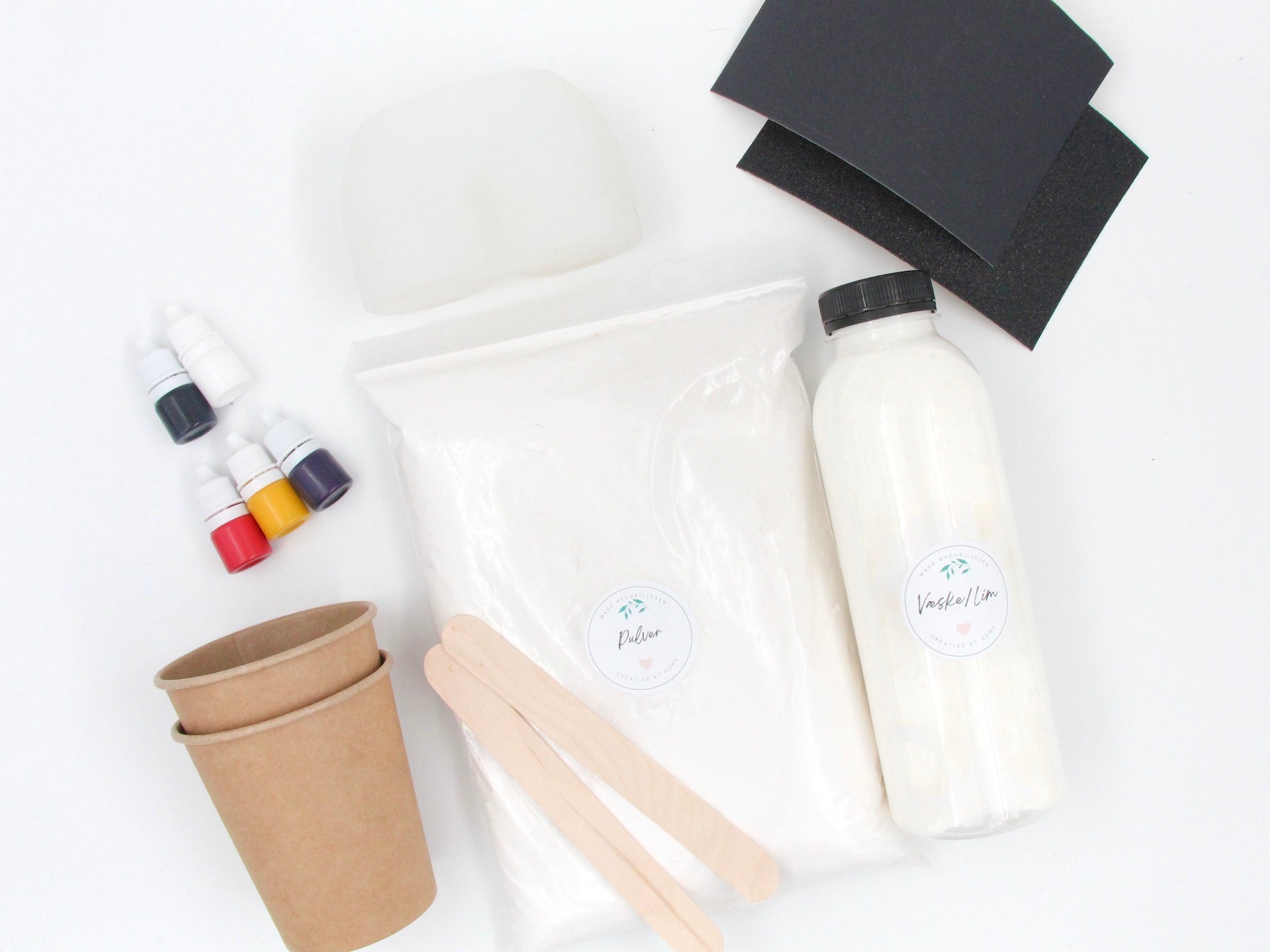 LUXURY Create at Home Kit - Curved candle holder for two candles