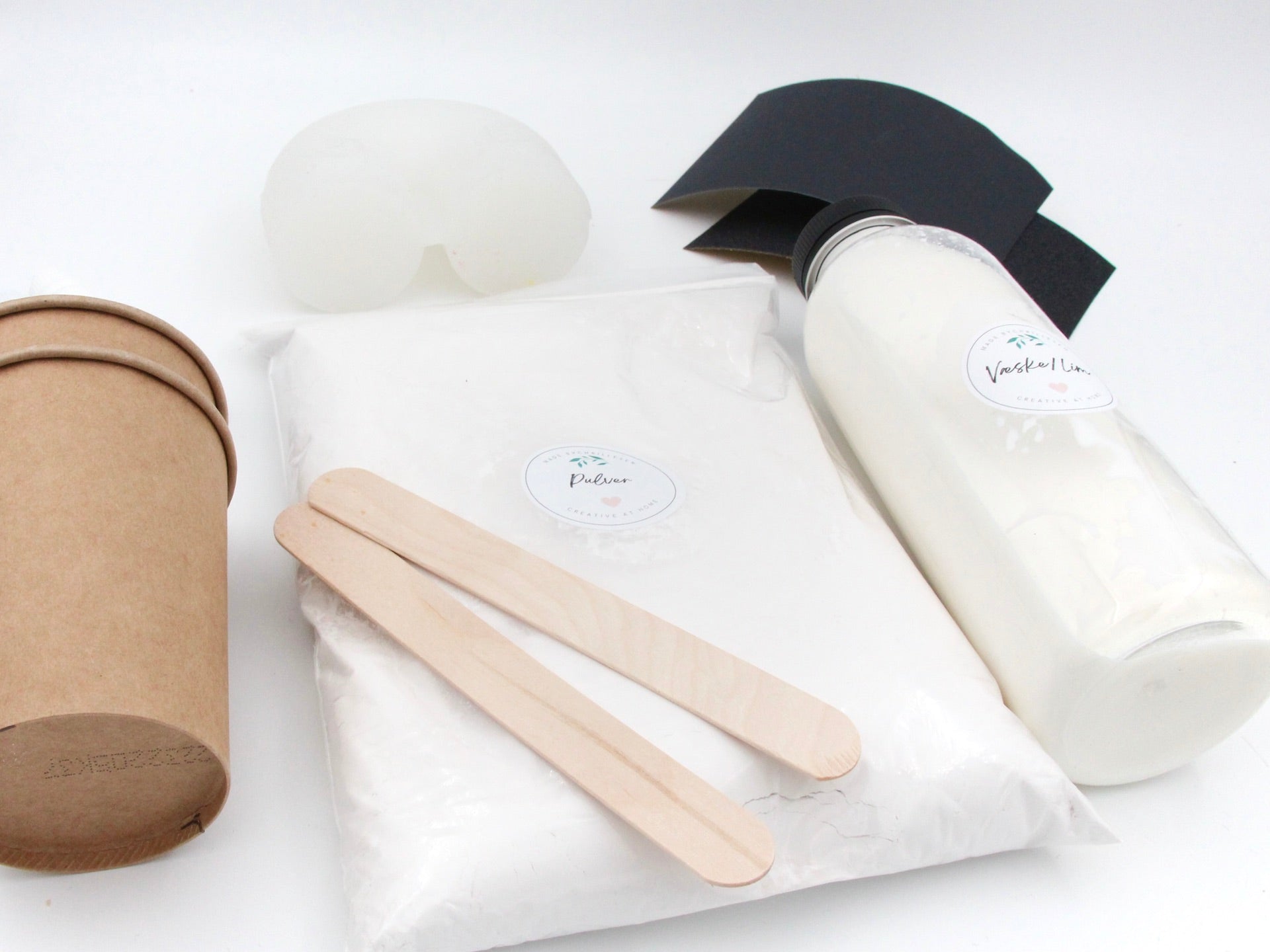 LUXURY Create at Home Kit - Curved candle holder for two candles