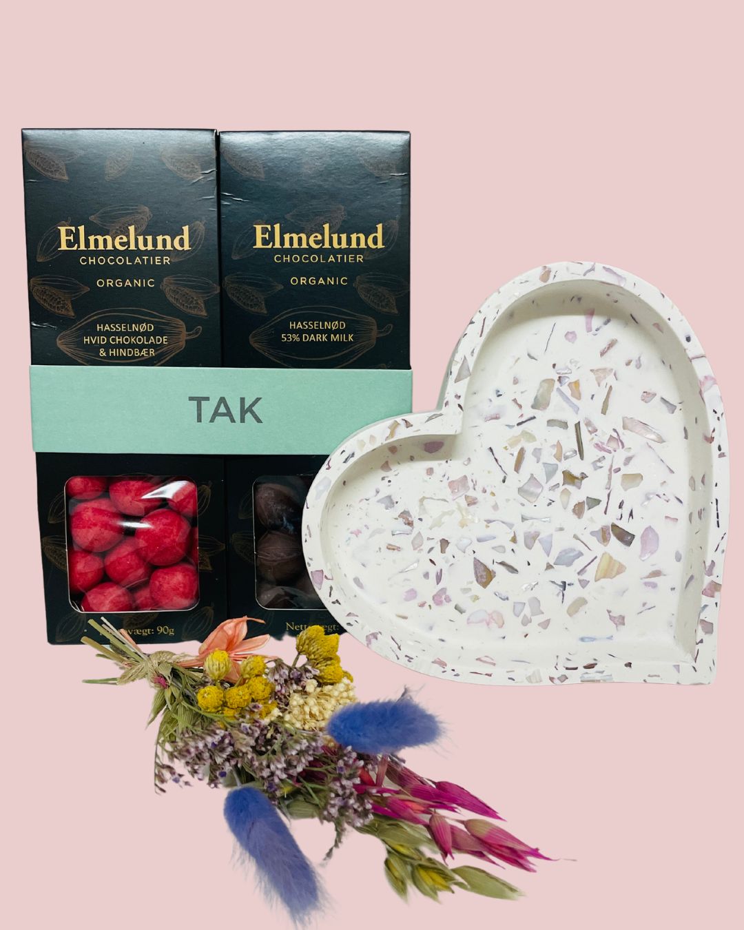 Gift box - Large heart &amp; Chocolate from Elmelund