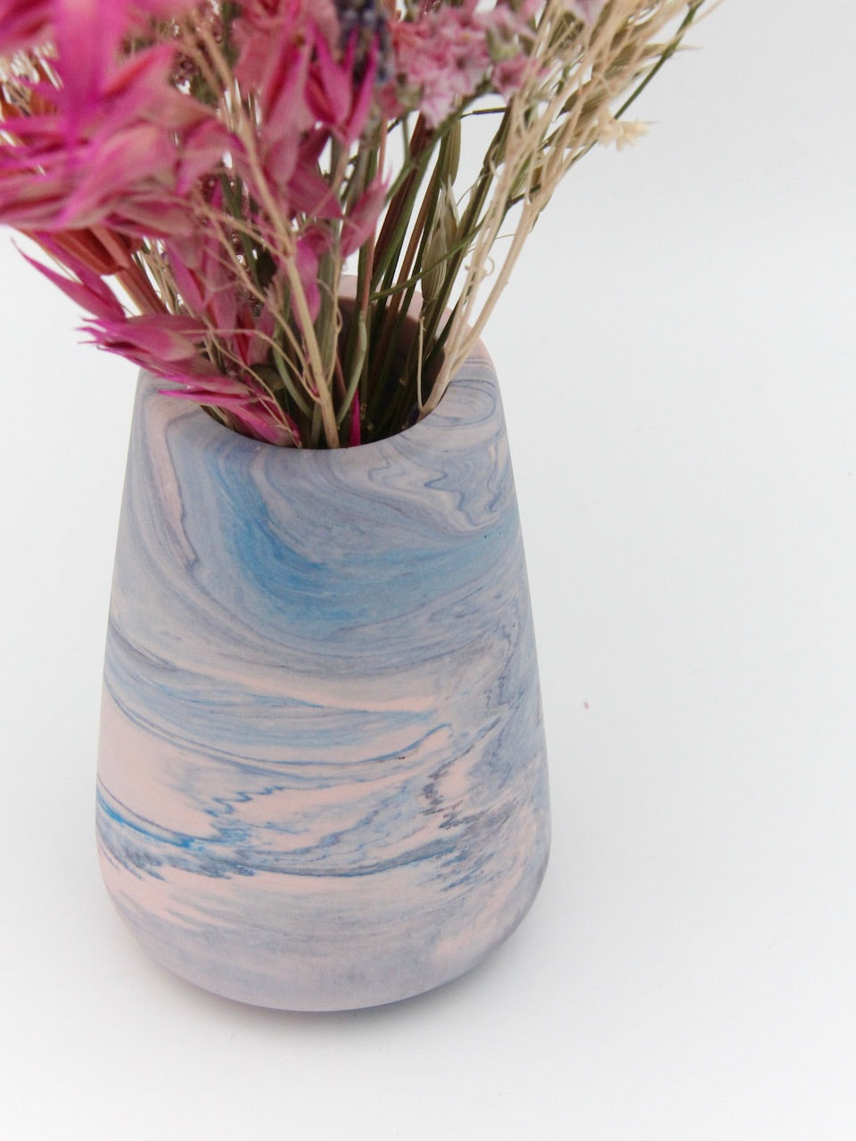 Vase med buket - Swirl pastel