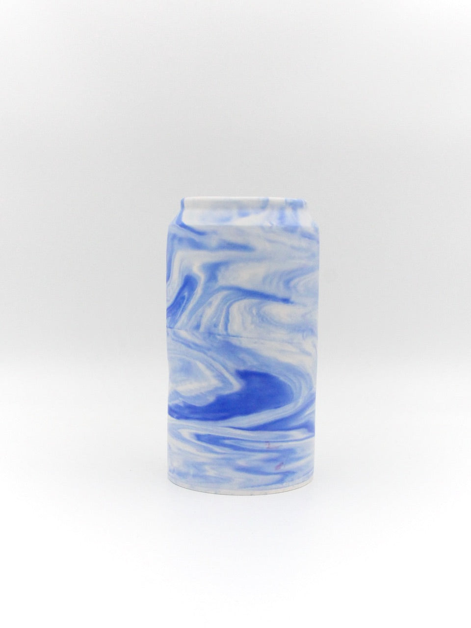Høj vase - Blå marmor