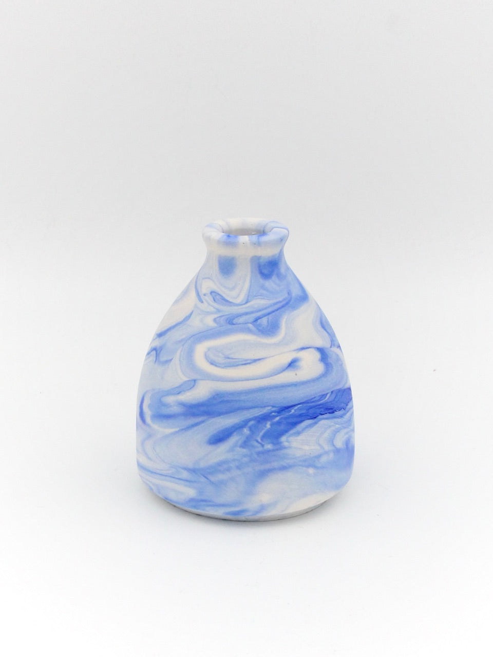 Lille vase - Blå marmor