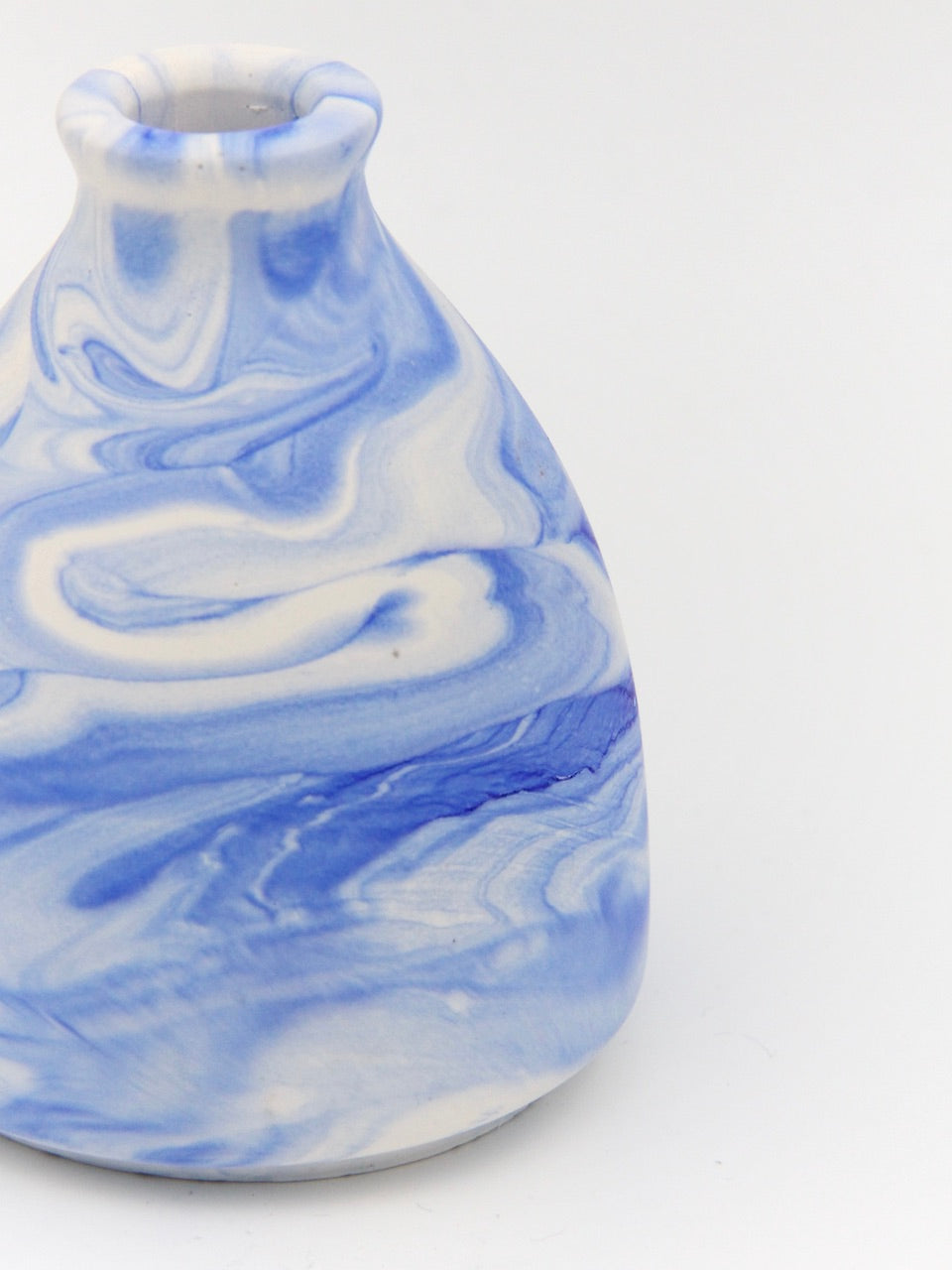 Small vase - Blue marble