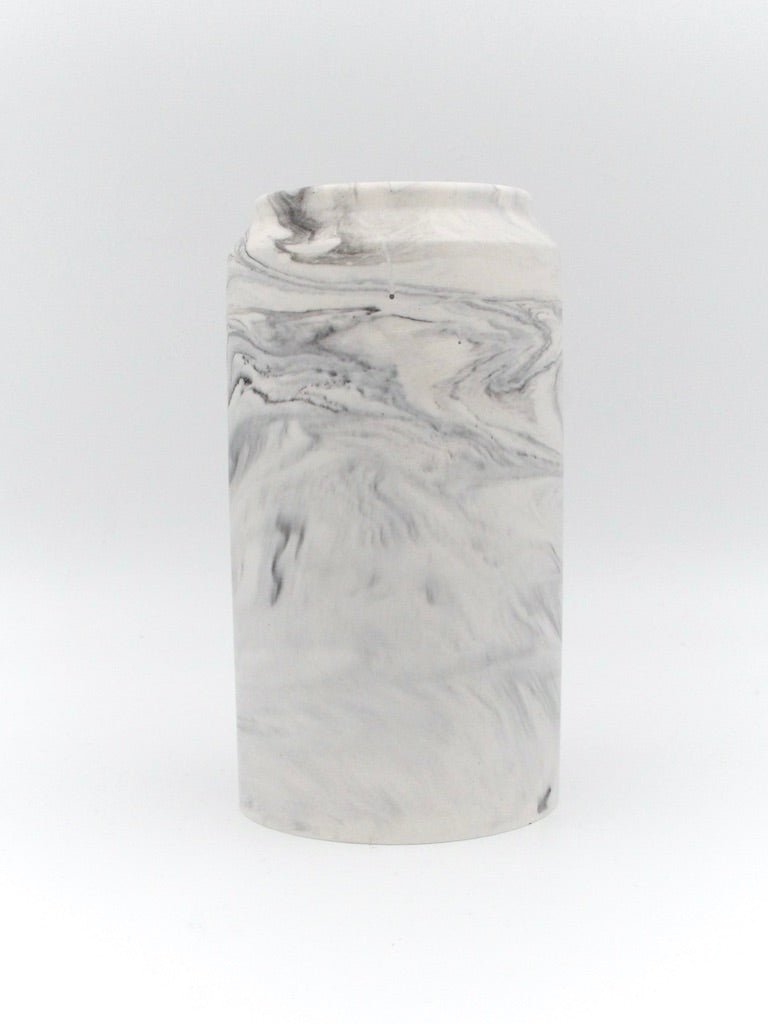 Tall vase - Gray marble