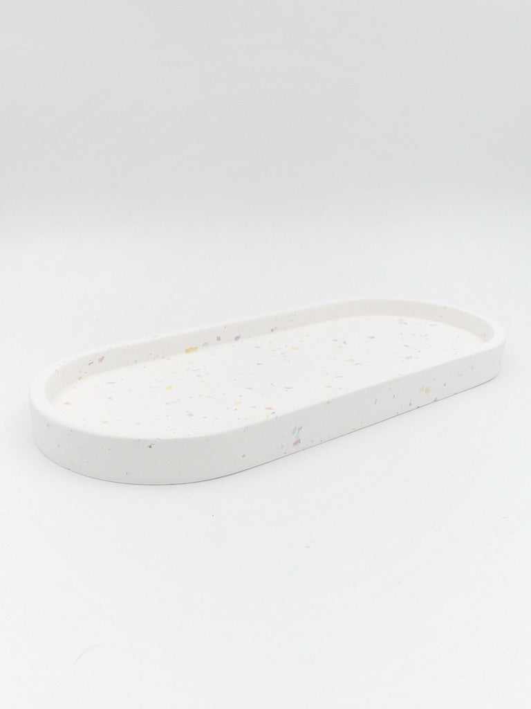 Stor Dekorationsbakke - Klassisk pastel terrazzo (7254232203458)